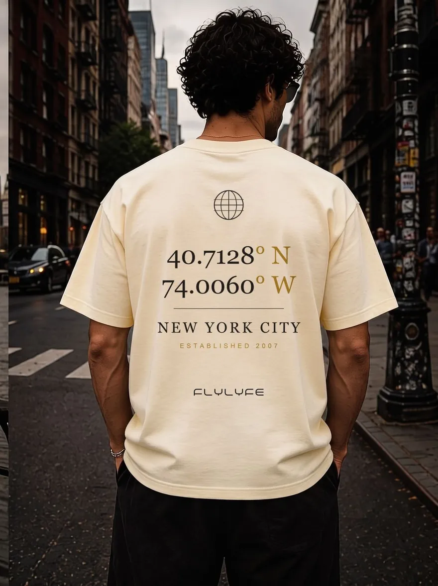 The Coordinates Tee — FLYLYFE house music streetwear tee