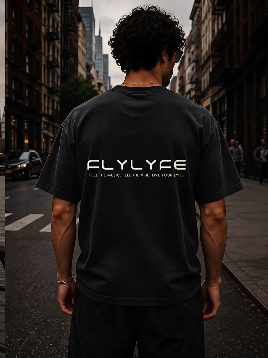 The Signature Tee — FLYLYFE house music streetwear tee