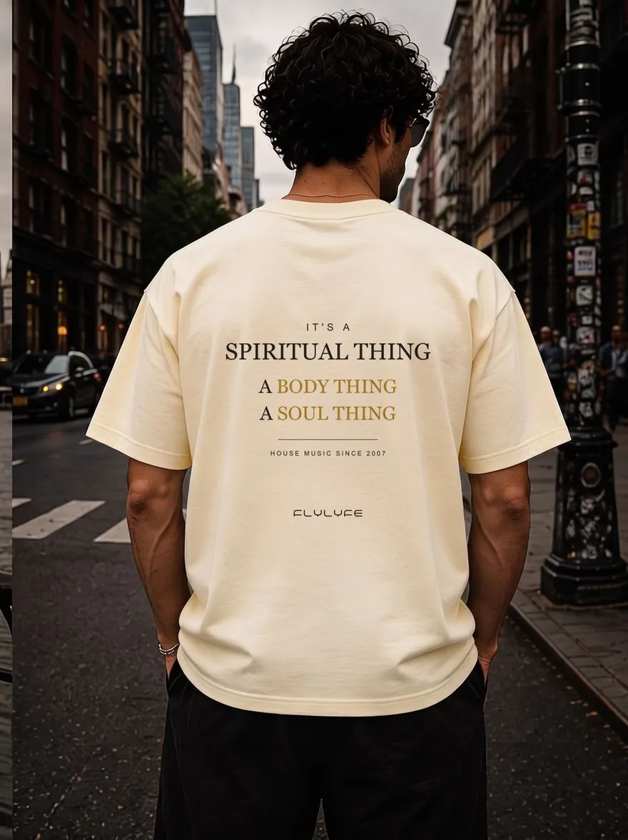 The Spiritual Thing Tee — FLYLYFE house music streetwear tee
