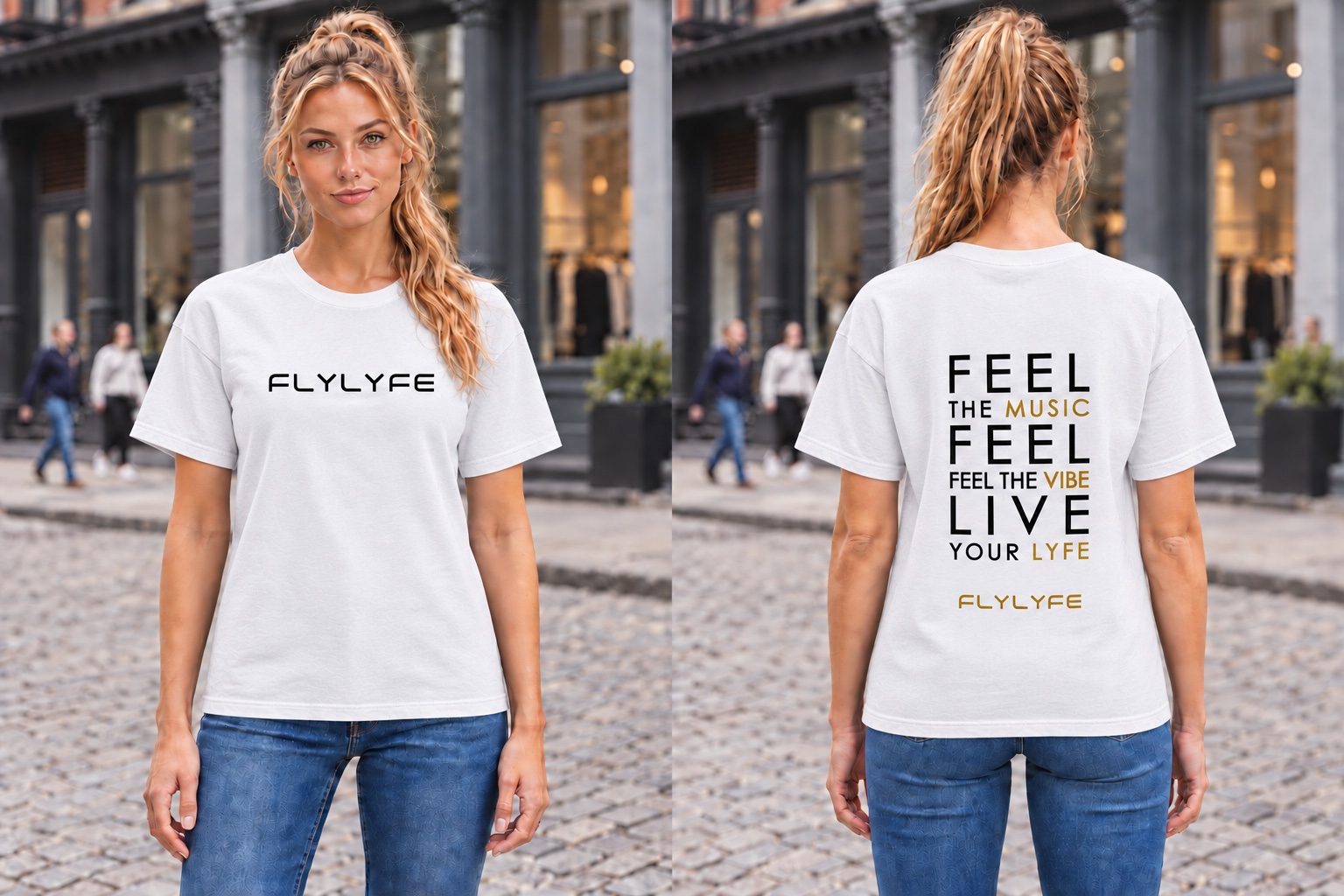 The Anthem Tee — Women's — FLYLYFE house music streetwear tee