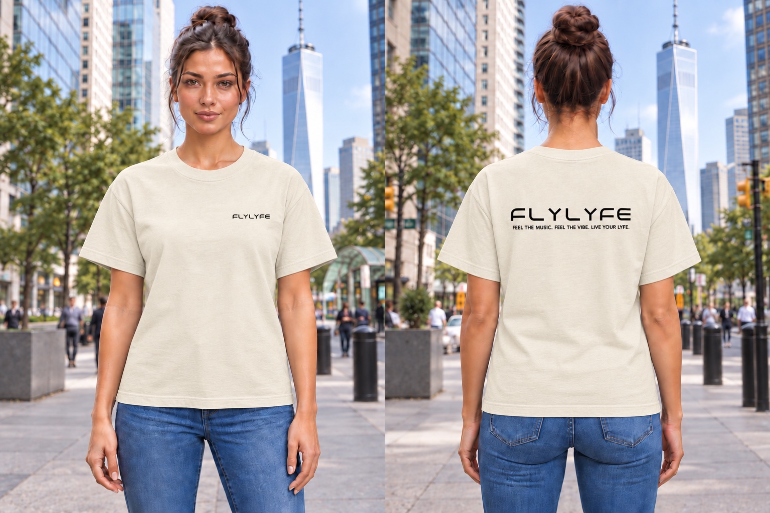 The Signature Tee — Women's — FLYLYFE house music streetwear tee